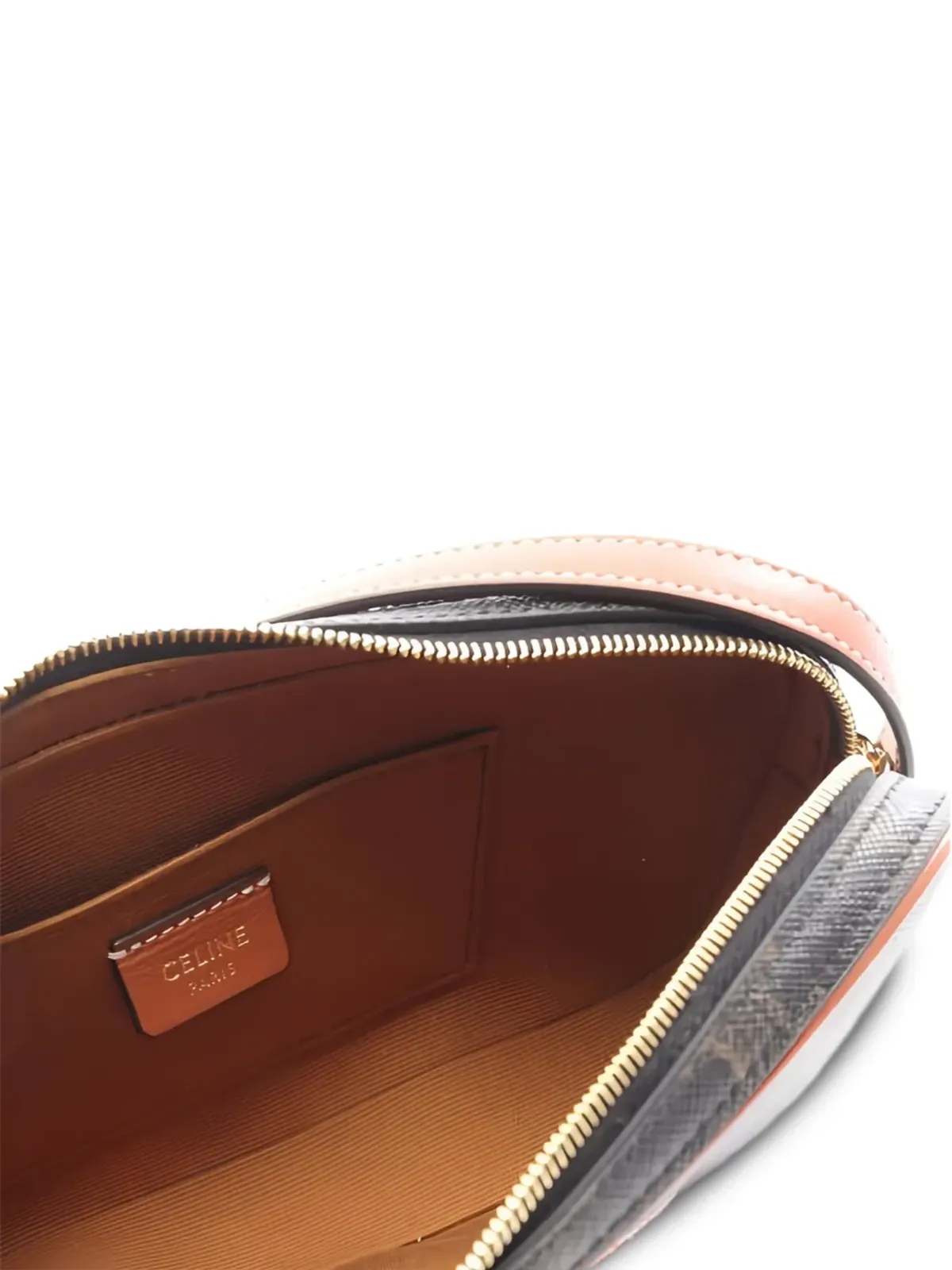 Celine Pre-Owned ミニ Cuill Triomphe レザー カメラショルダーバッグ - 画像3