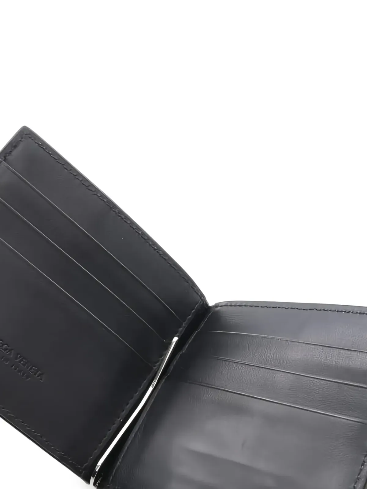Bottega Veneta ビンテージ 20s カセットイントレッチアート レザー ウォレット - ブラック - 画像3