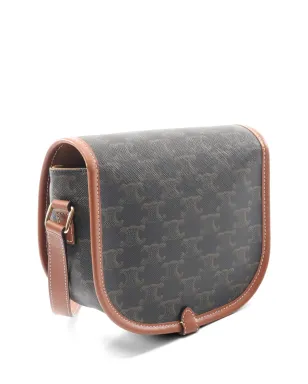 Celine Pre-Owned フォルコ・トリオムフ レザー ショルダーバッグ - サムネイル2