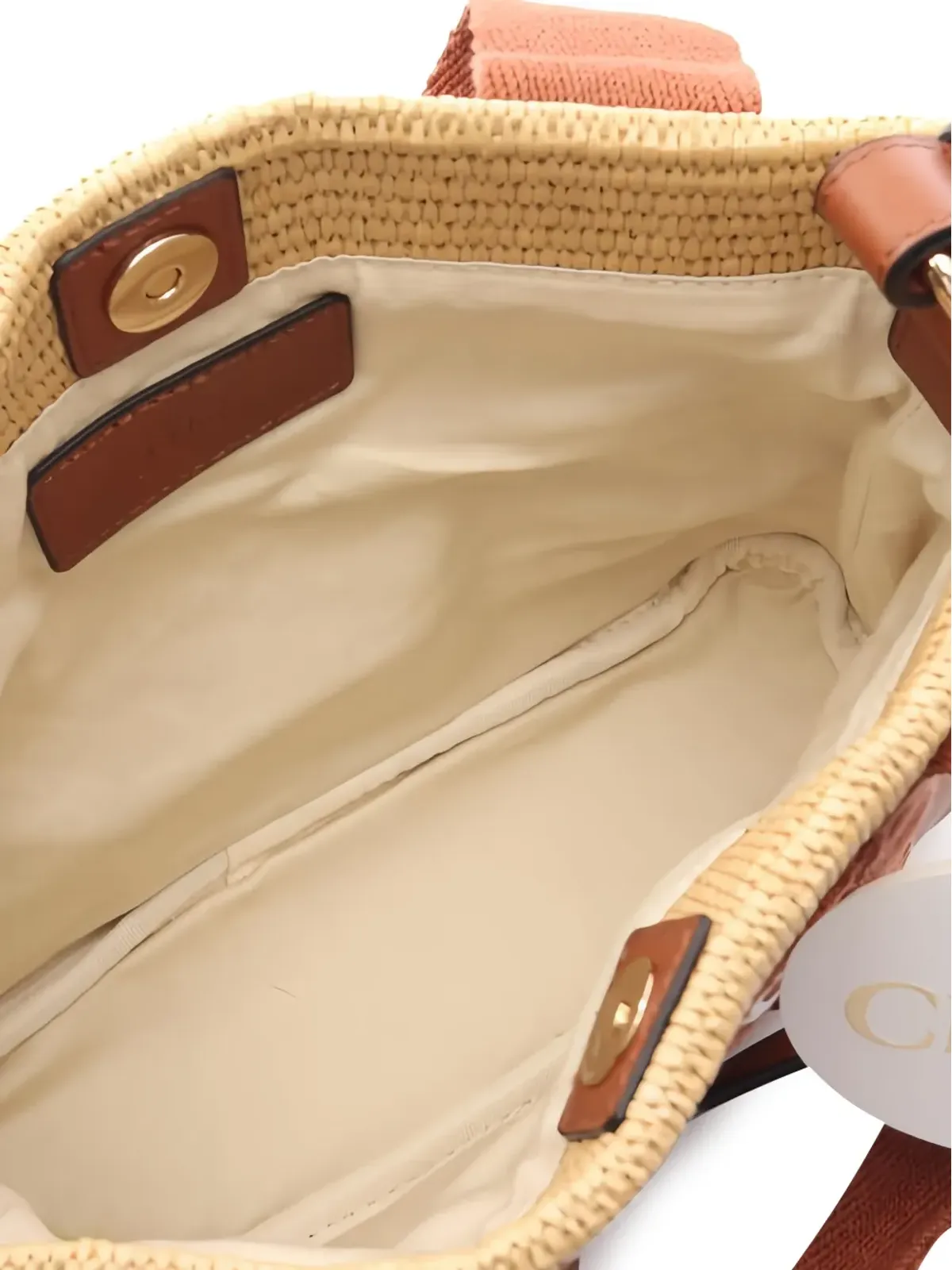 Chloé ビンテージ バスケットレザー トートバッグ - 画像3