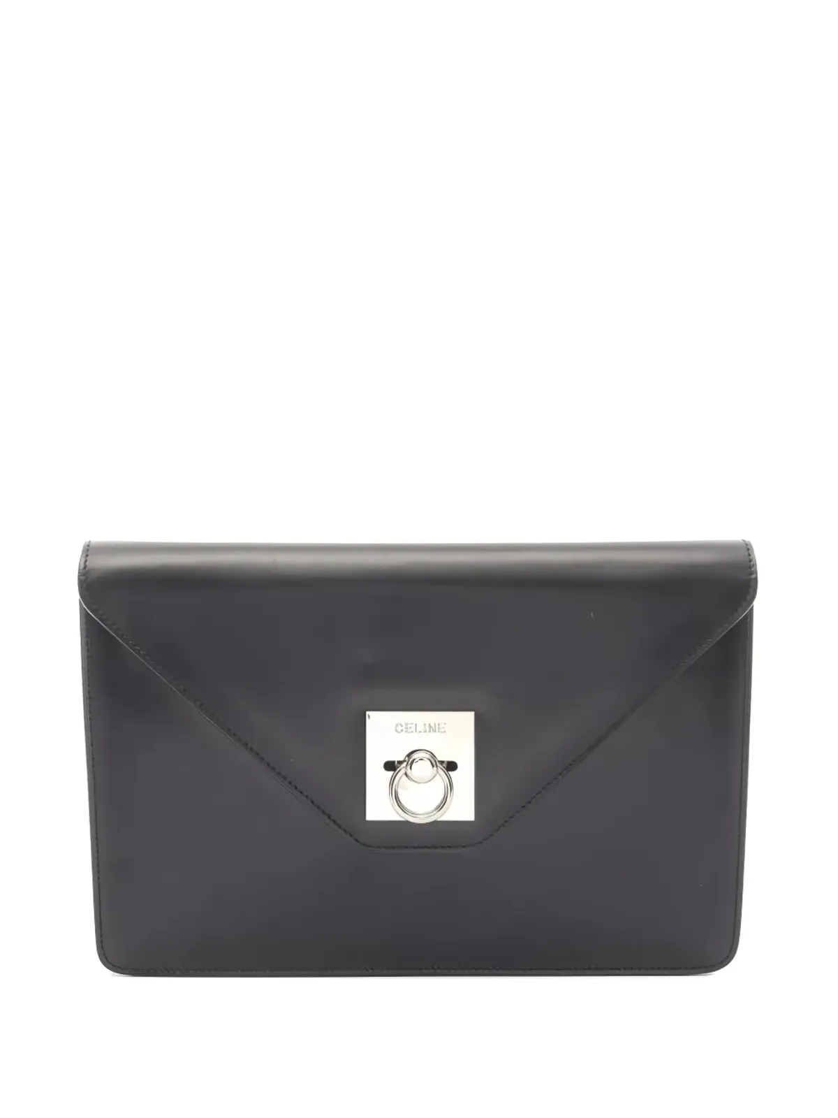 Celine ビンテージ 2000年代 レザー クラッチバッグ ブラック - 画像1