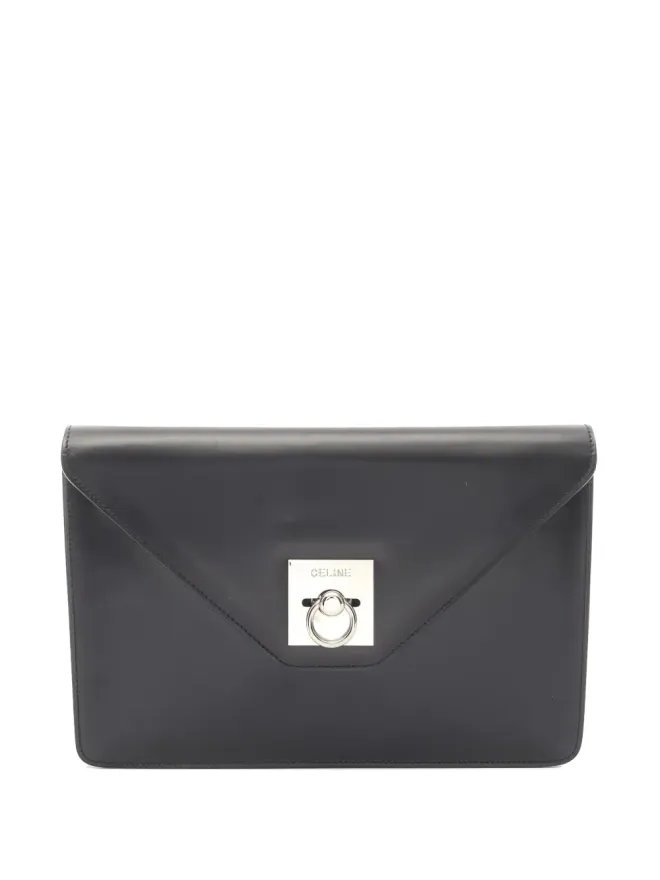 Celine Pre-Owned Celine ビンテージ 2000年代 レザー クラッチバッグ ブラックの商品画像