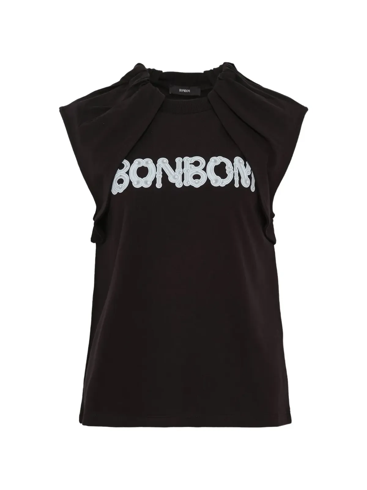 BONBOM ピアシングステッカープリント ドレープトップ - 画像1
