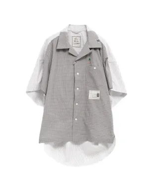 Maison MIHARA YASUHIRO レイヤードチェックシャツ - サムネイル1