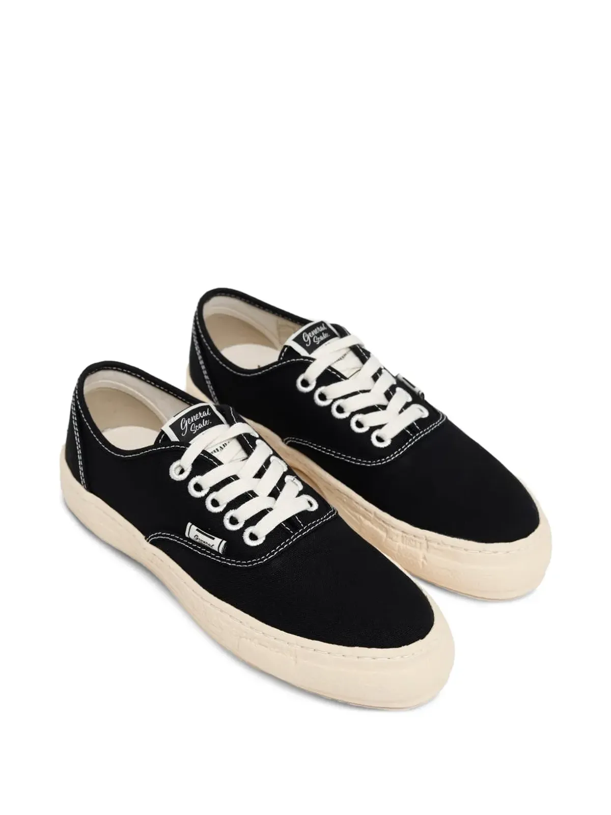 Maison MIHARA YASUHIRO Past Sole topstitched sneakers - Black - 画像2