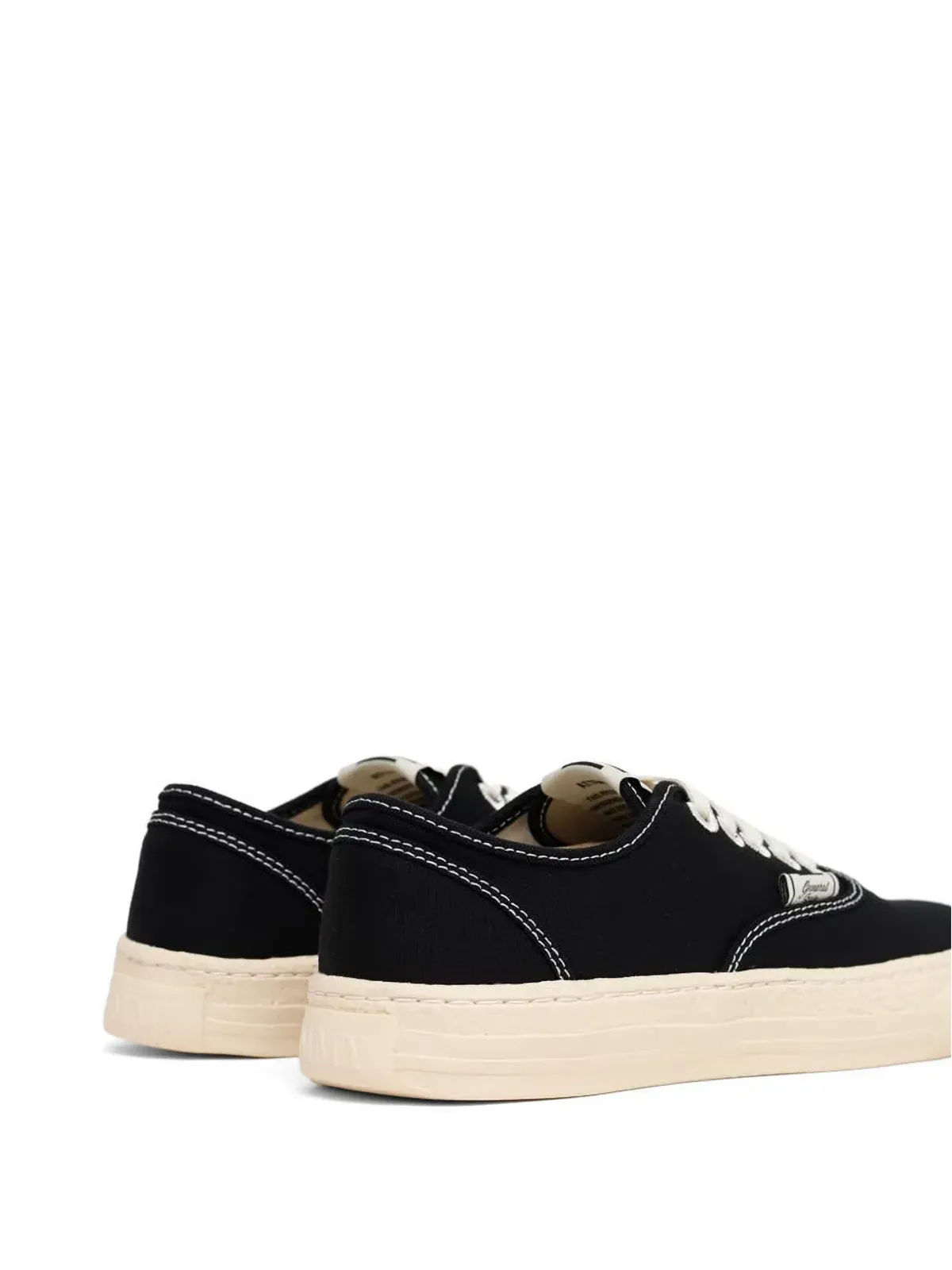 Maison MIHARA YASUHIRO Past Sole topstitched sneakers - Black - 画像3