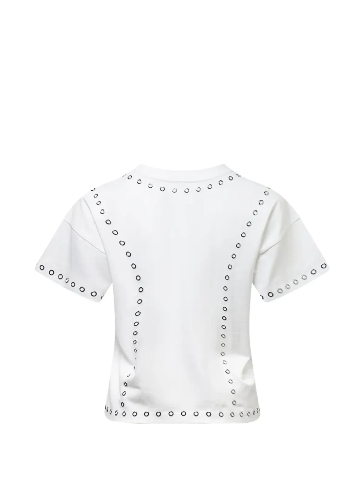 rag & bone Kelly grommet-embellished boxy T-shirt - White - 画像2