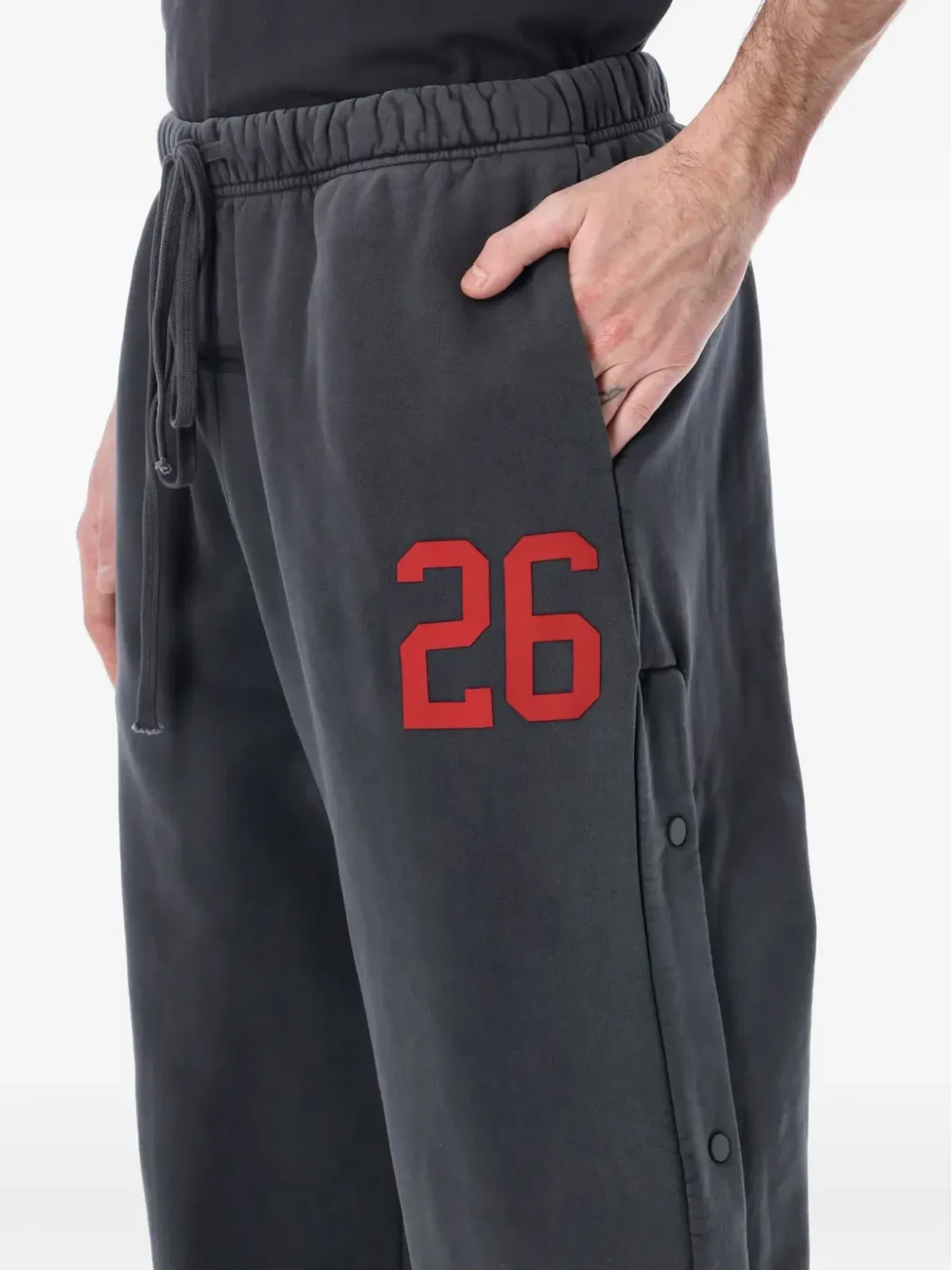 FEAR OF GOD ESSENTIALS Teraway drawstring track pants - Grey - 画像3