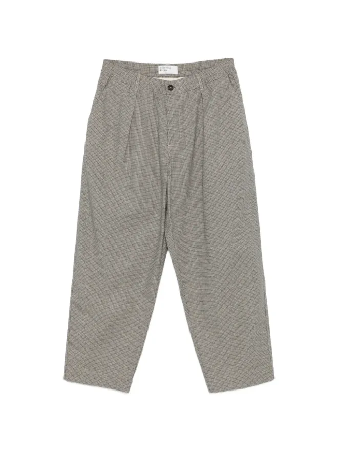 Universal Works Universal Works Lucas チェック柄プリーツパンツ（グレー）の商品画像
