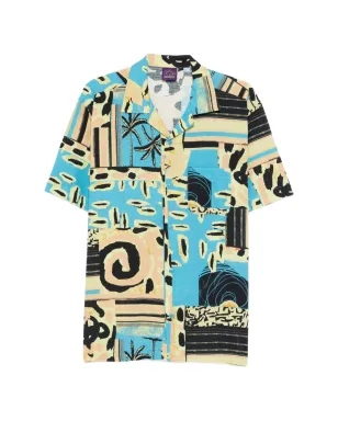Deus Ex Machina abstract pocket shirt - Blue - サムネイル1