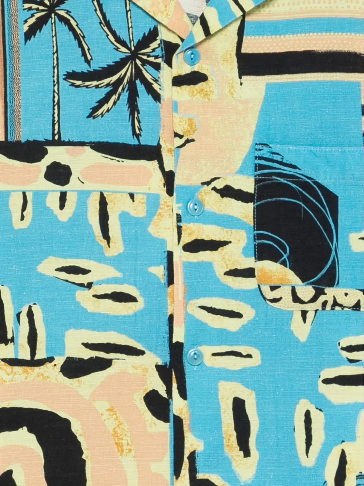 Deus Ex Machina abstract pocket shirt - Blue - 画像3