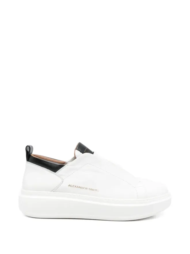 Alexander Smith Alexander Smith ウェンブリー スリップオン レザー スニーカー ホワイトの商品画像
