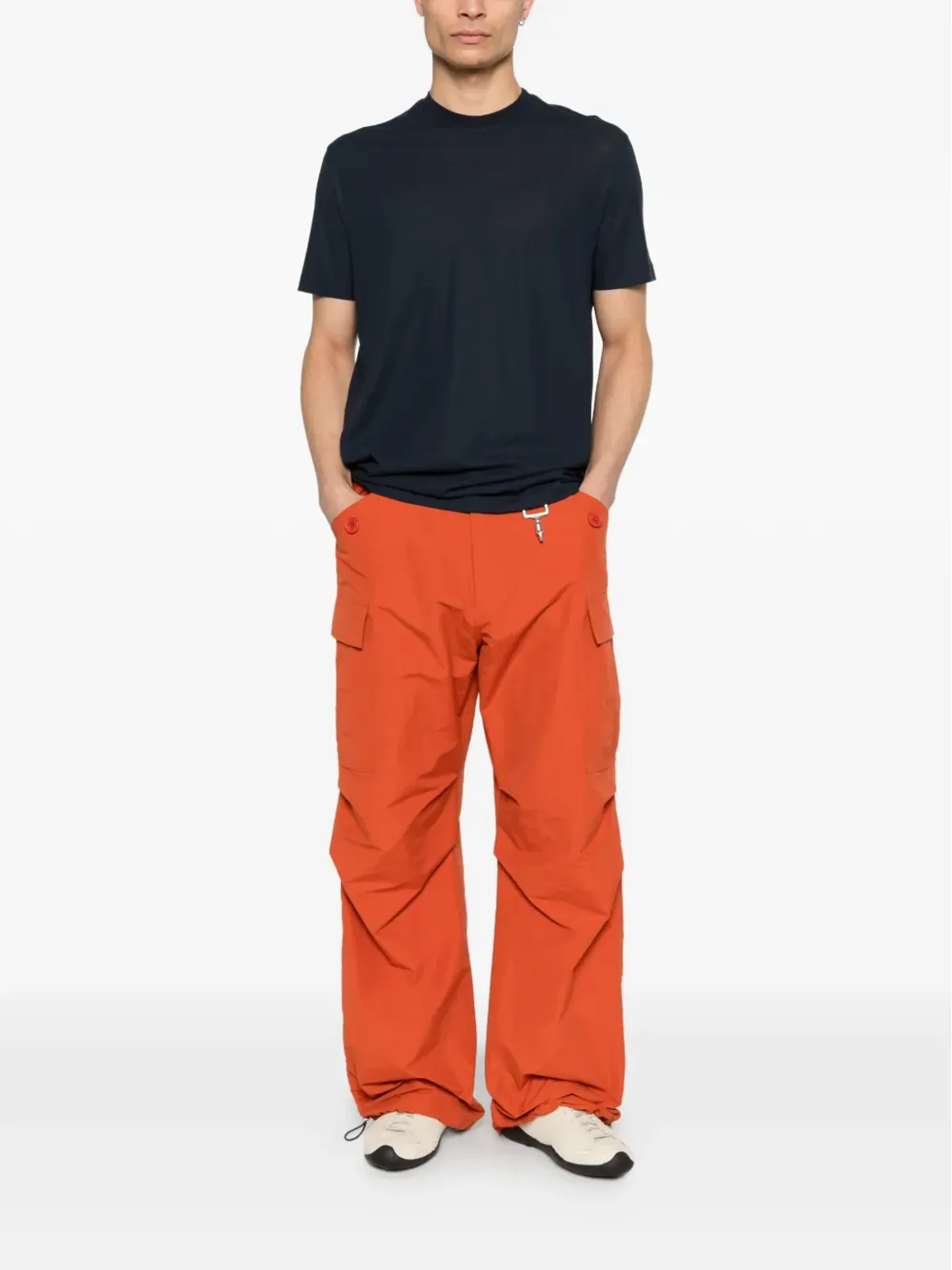 Kired VネックTシャツ ブルー - 画像2