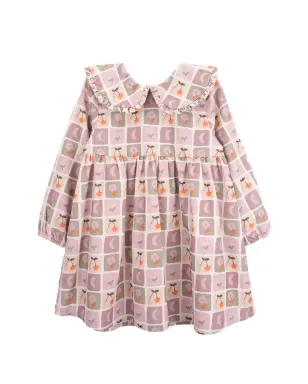 Knot Cellieプリント コーデュロイドレス - サムネイル1
