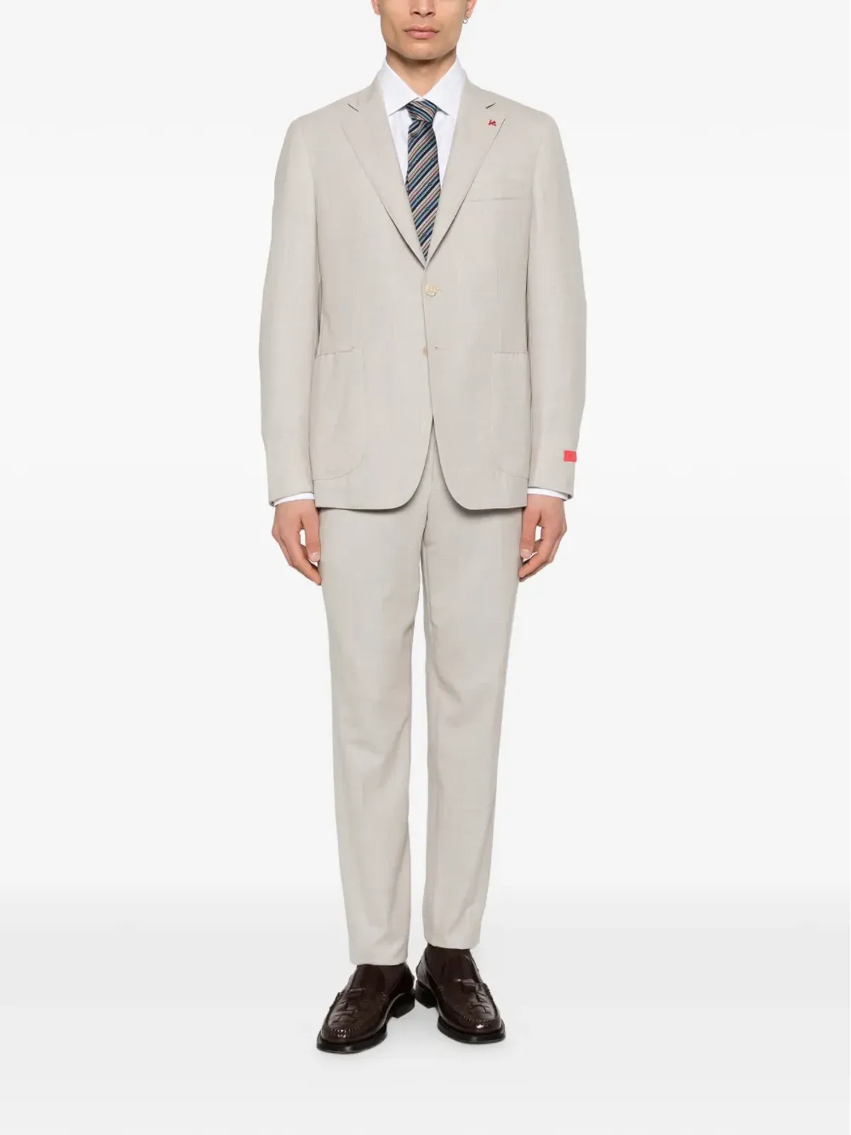 Isaia ボタン留めのシングルブレストスーツ - 画像2