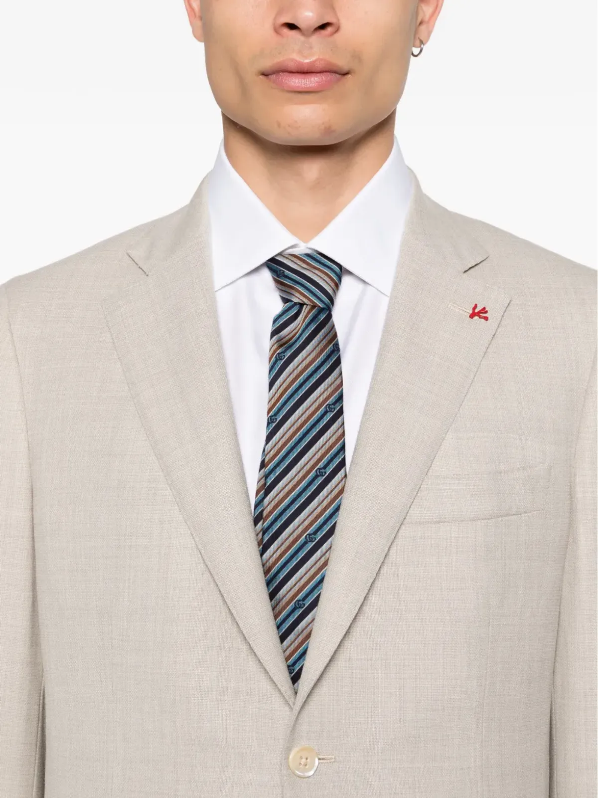 Isaia ボタン留めのシングルブレストスーツ - 画像4
