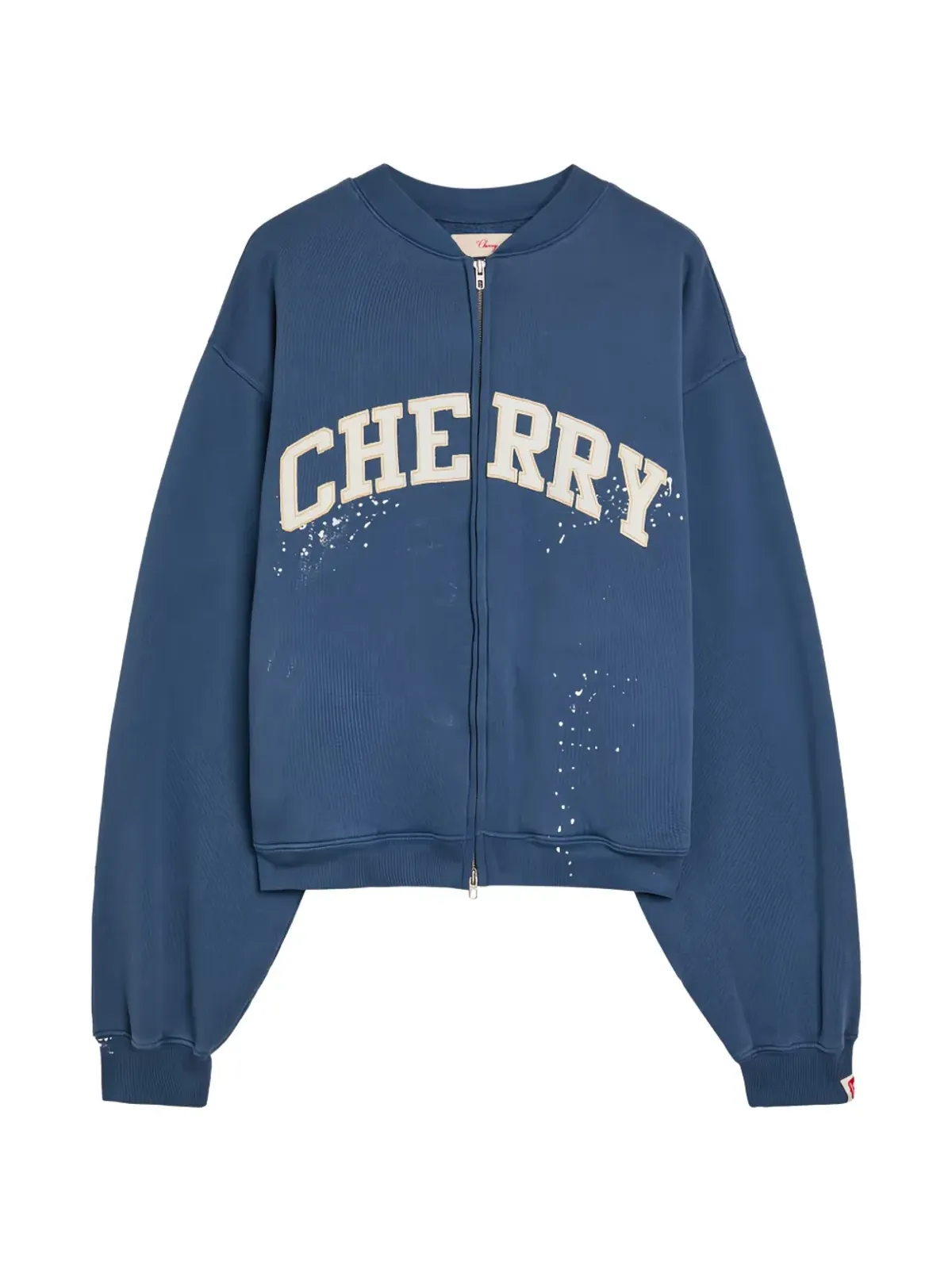 Cherry LA ジップアップ刺繍スウェットシャツ - Blue - 画像1