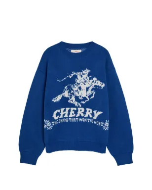 Cherry LA Won The West インターシャ丸首セーター - サムネイル1