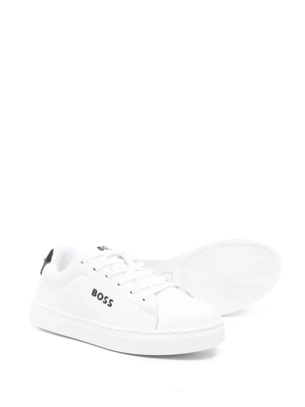 BOSS Kidswear レースアップレザースニーカー - 画像2
