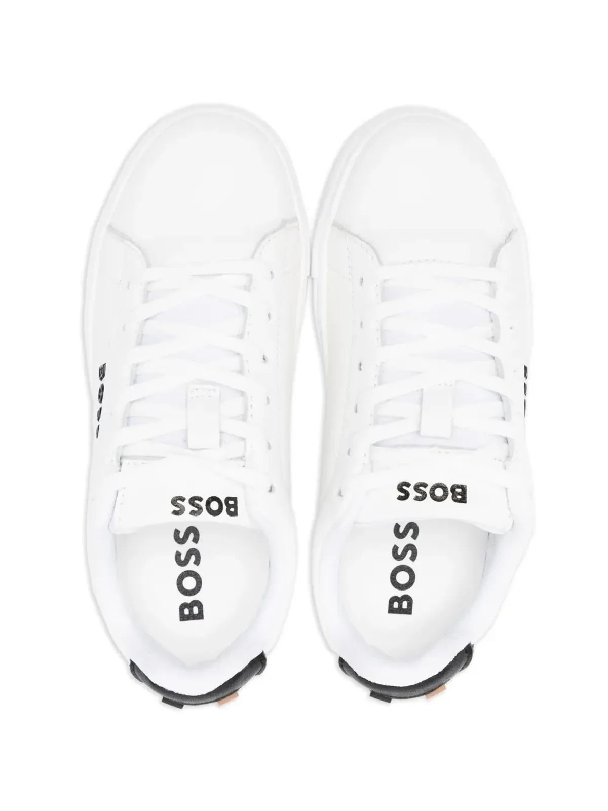 BOSS Kidswear レースアップレザースニーカー - 画像3