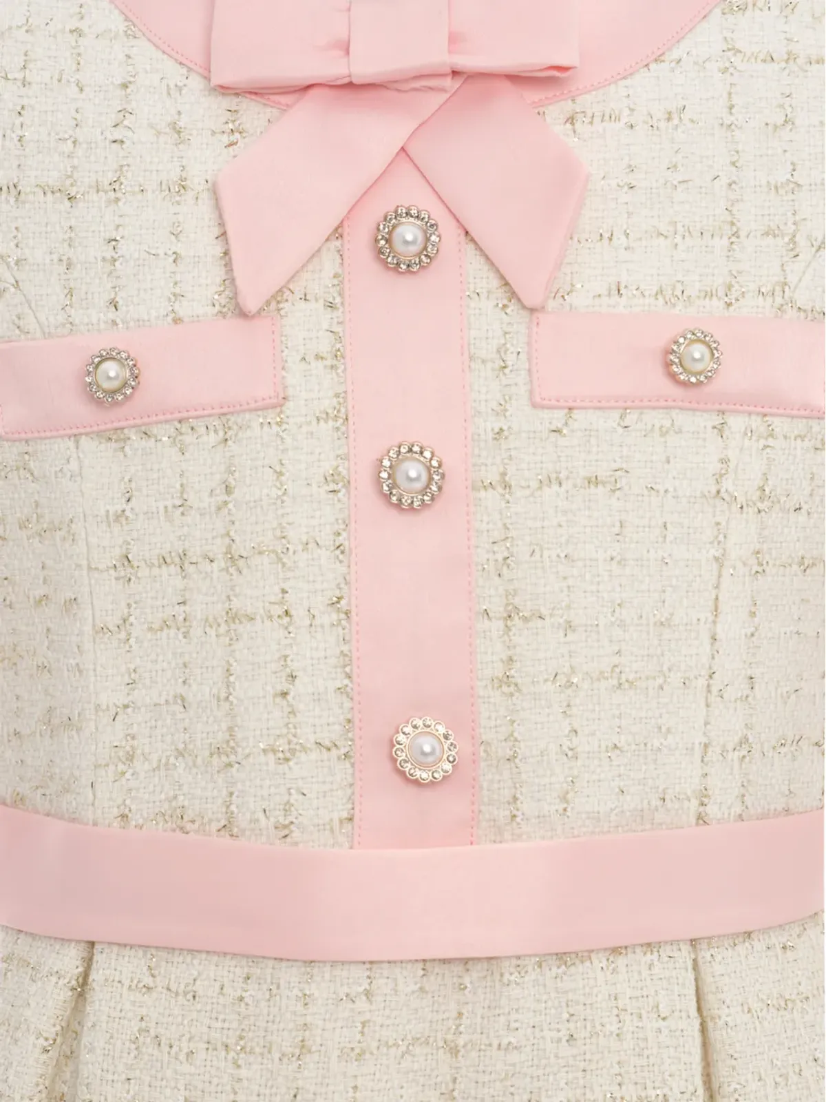 Dress & Fleur ボウ装飾ボタンアップドレス - Neutrals - 画像5