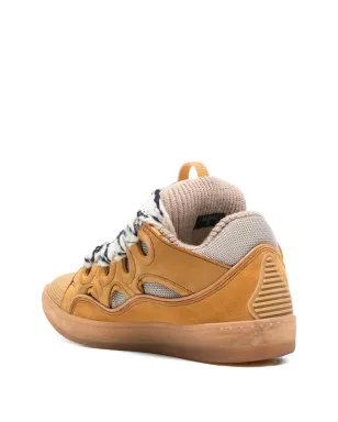 Lanvin Pre-Owned カーブ スエード スニーカー（ブラウン） - サムネイル3
