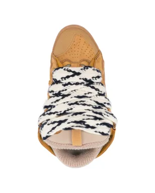 Lanvin Pre-Owned カーブ スエード スニーカー（ブラウン） - サムネイル4