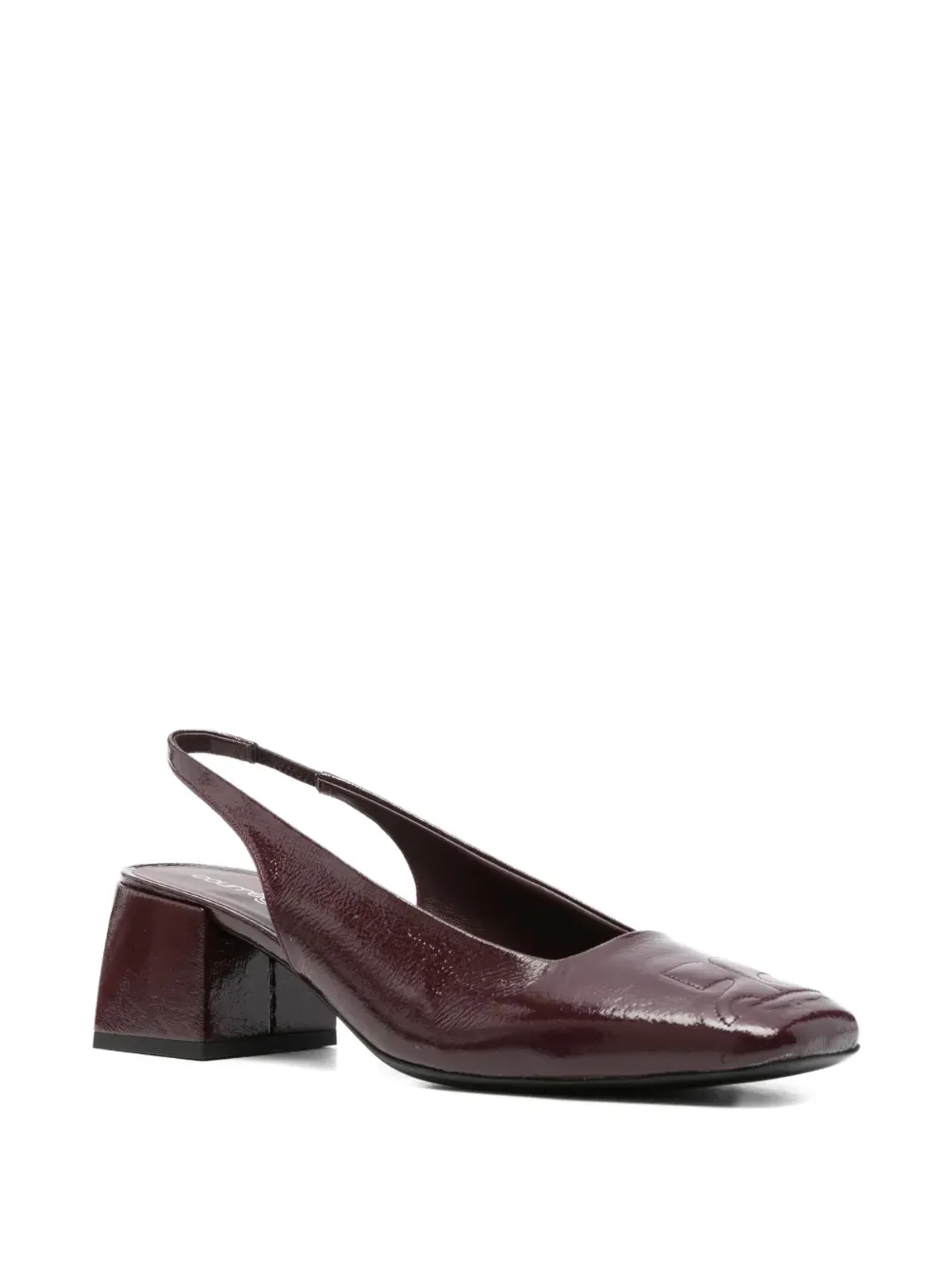 Courrèges Pre-Owned AC block-heel slingback pumps - Purple - 画像2