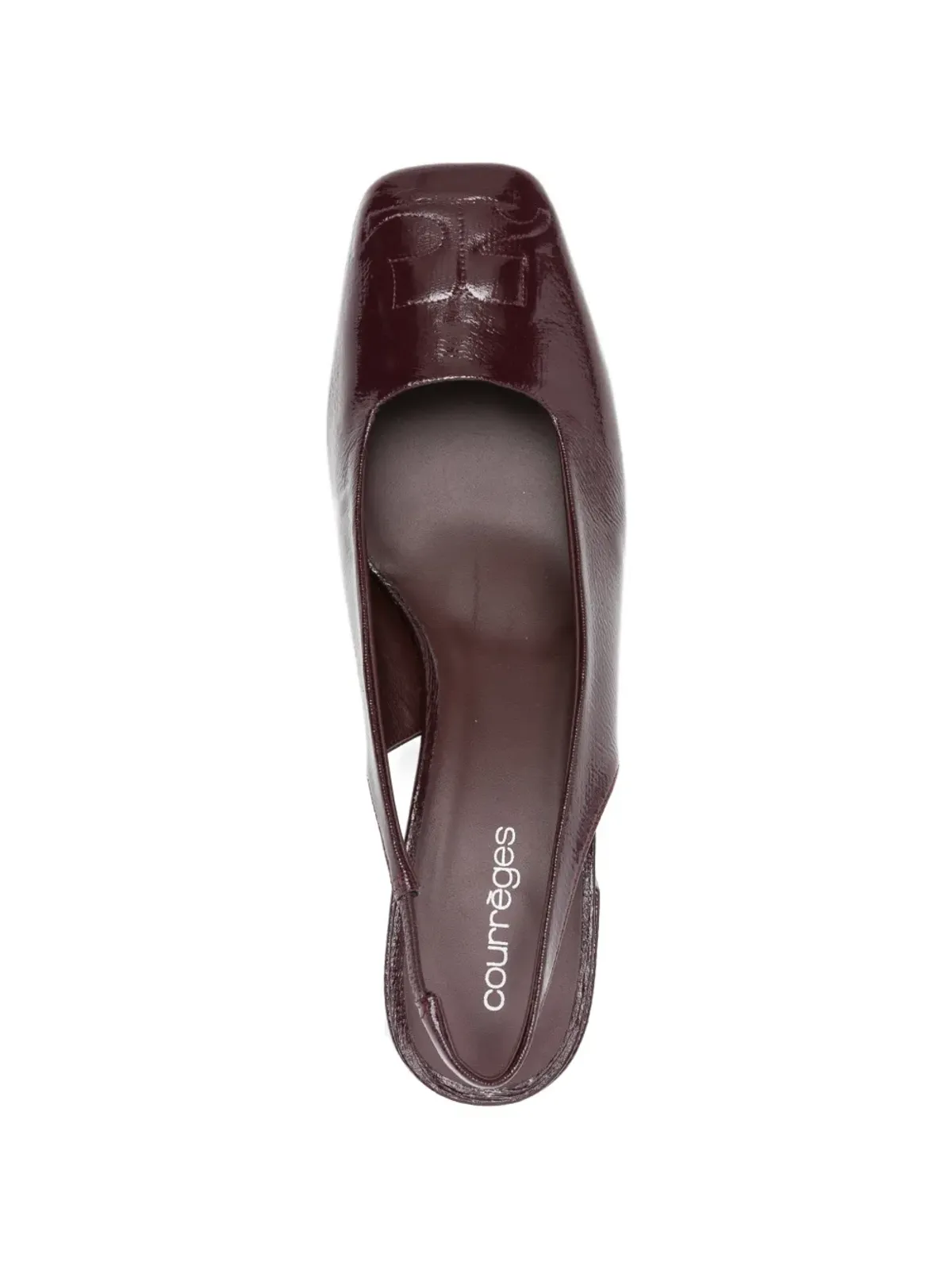 Courrèges Pre-Owned AC block-heel slingback pumps - Purple - 画像4