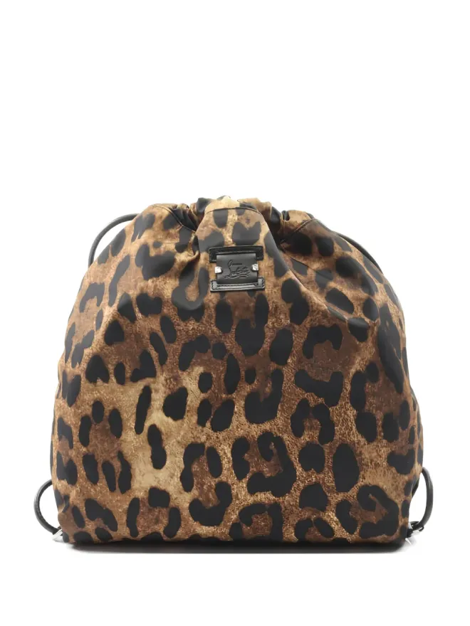 Christian Louboutin Pre-Owned Christian Louboutin レオパード柄バックパックの商品画像