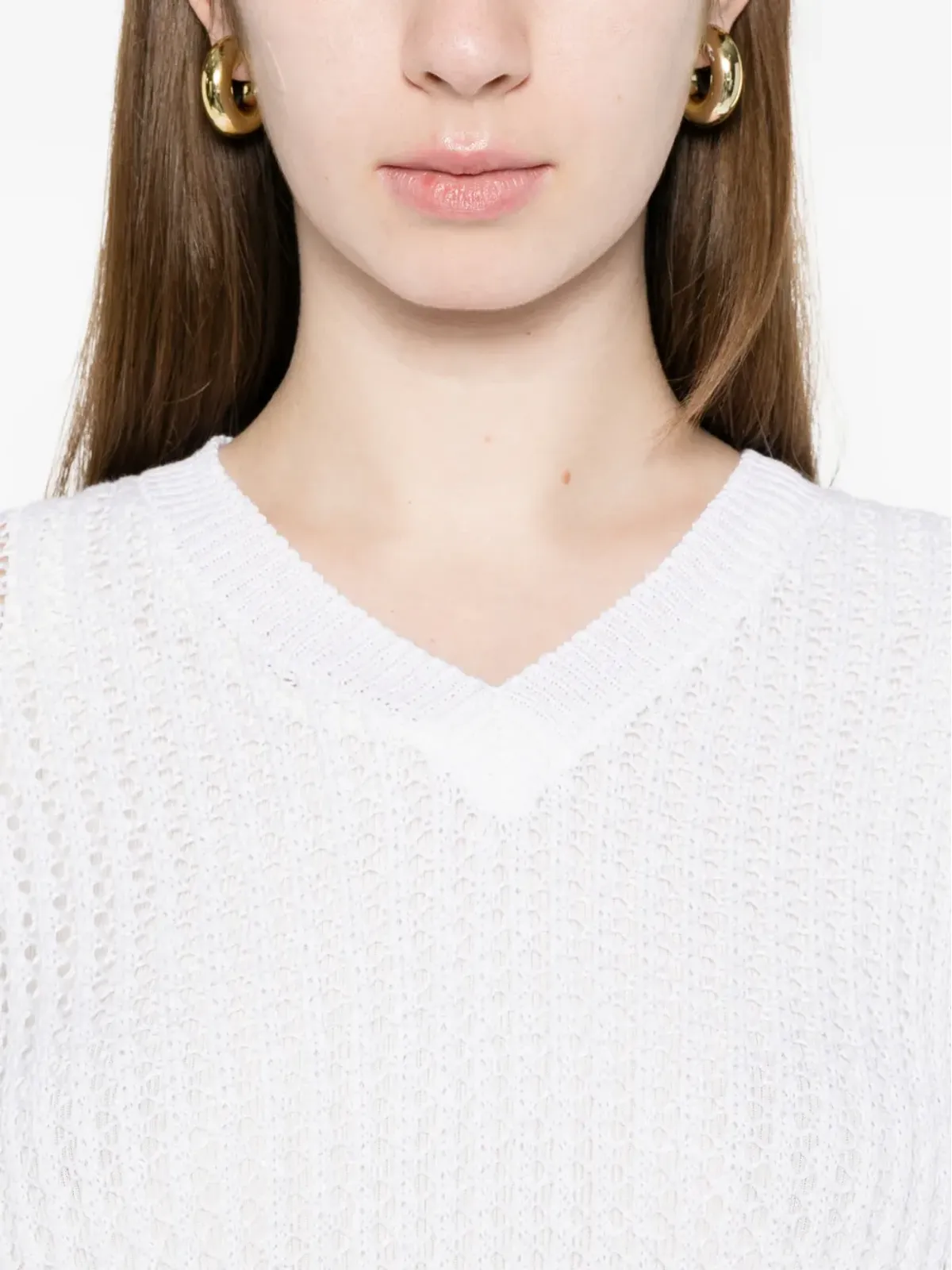 Anne Claire VネックTシャツ - 画像5