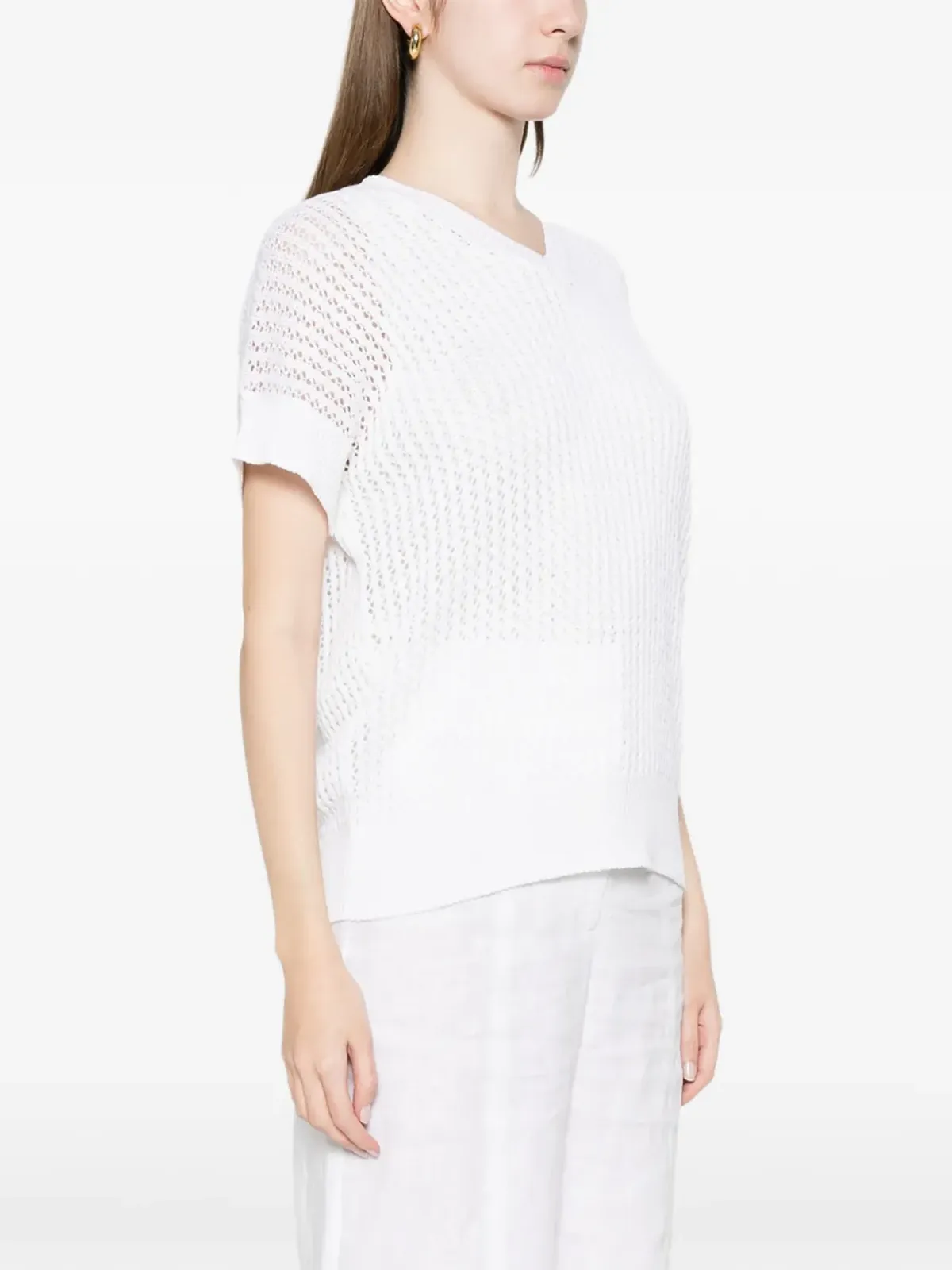 Anne Claire VネックTシャツ - 画像3