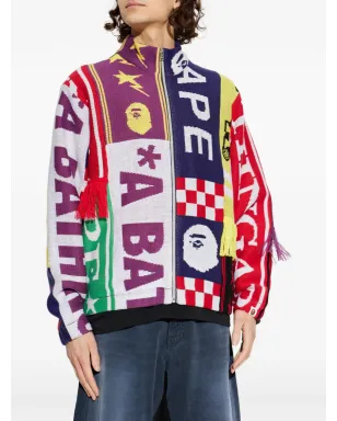 A BATHING APE® スカーフ柄トラックジャケット - サムネイル3