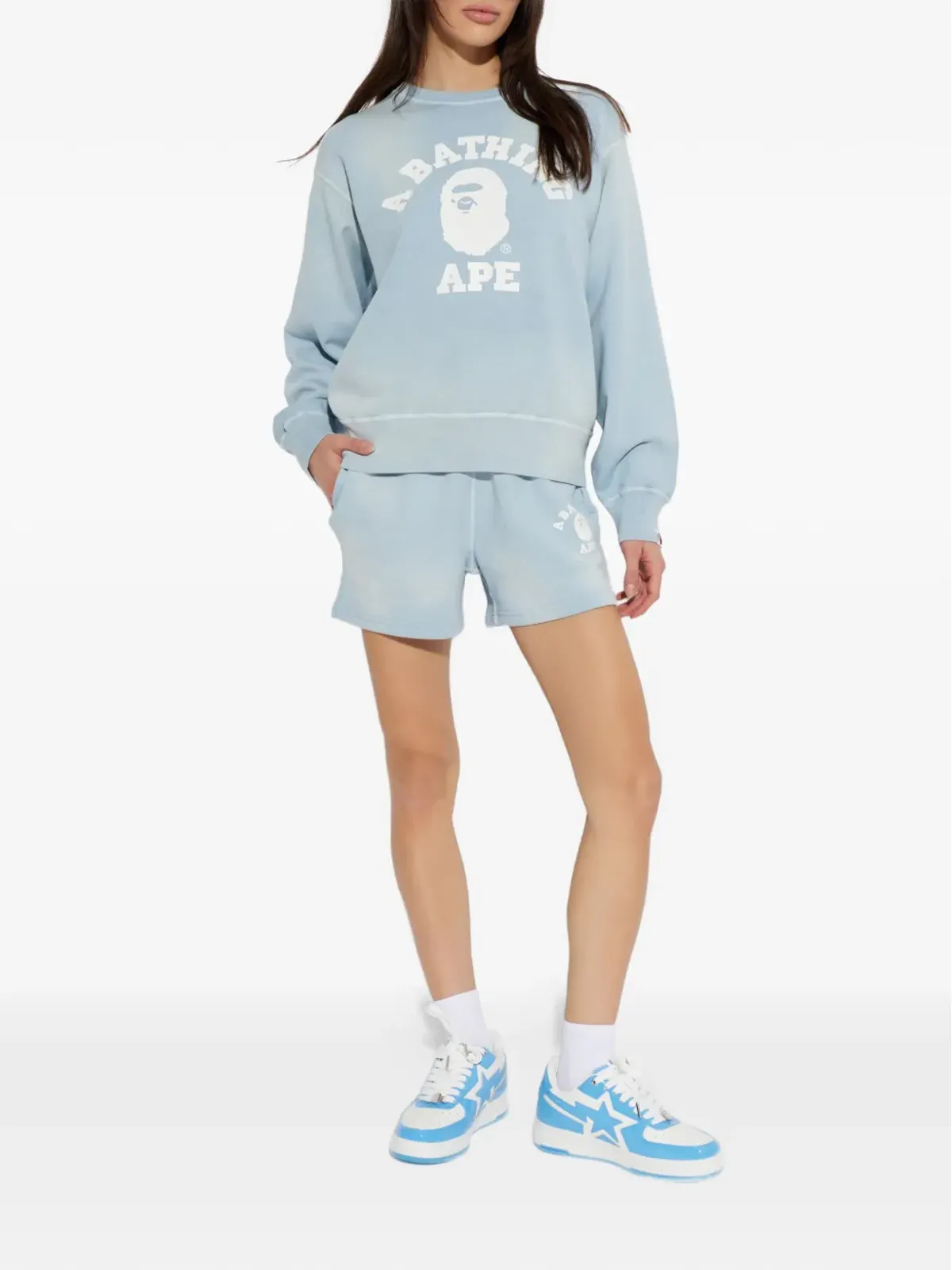 A BATHING APE® ロゴディテールショーツ - 画像2