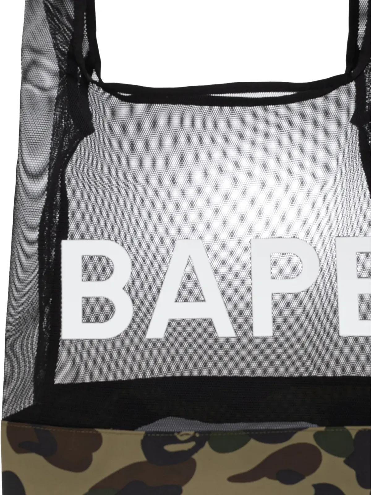 A BATHING APE® 1st カモフラージュ メッシュ トートバッグ - グリーン - 画像5