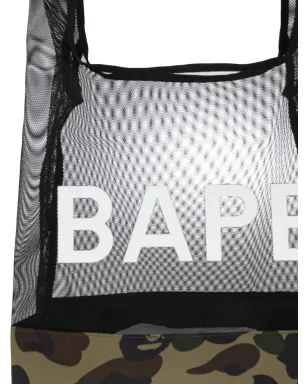 A BATHING APE® 1st カモフラージュ メッシュ トートバッグ - グリーン - サムネイル5