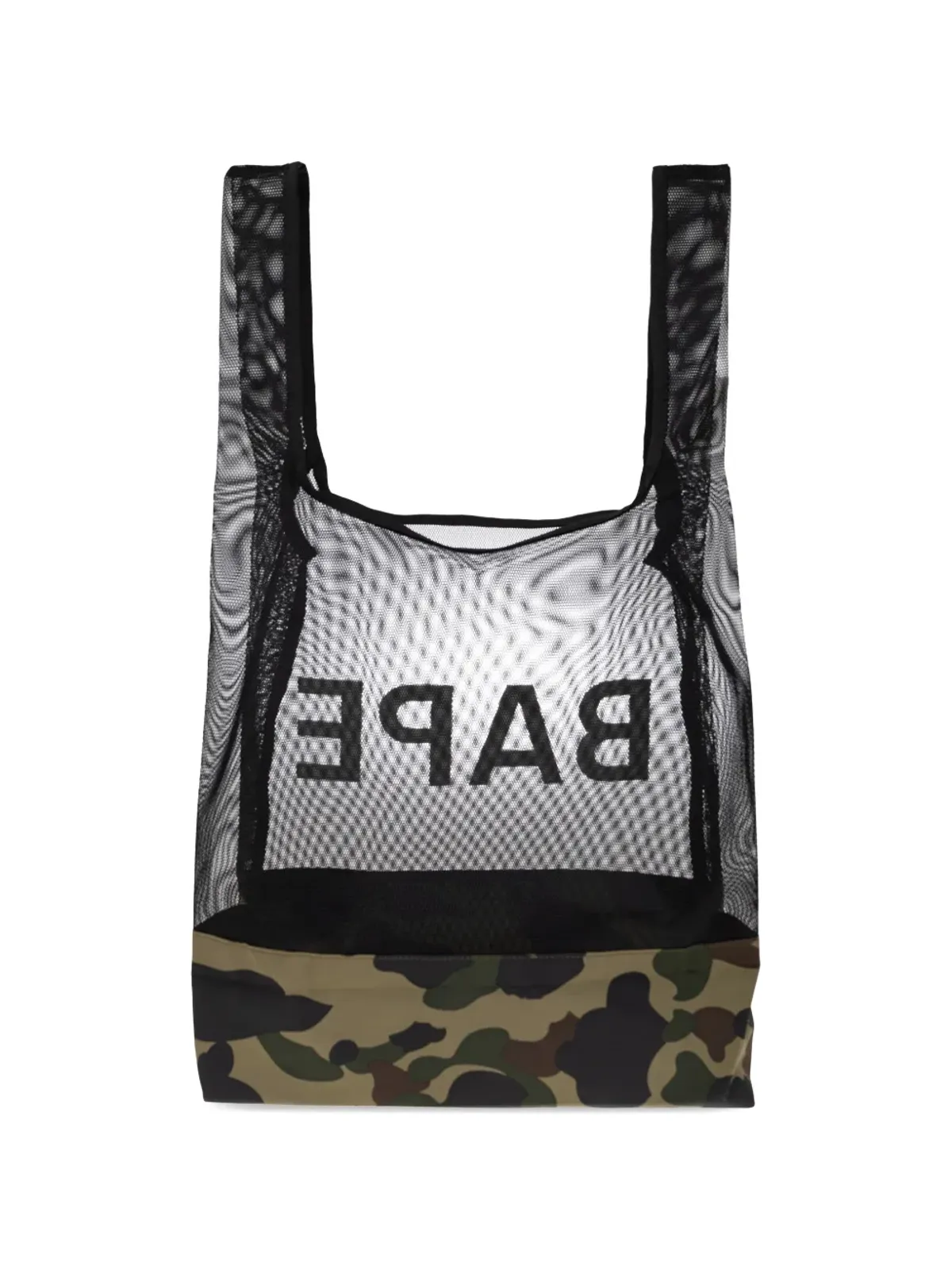 A BATHING APE® 1st カモフラージュ メッシュ トートバッグ - グリーン - 画像3