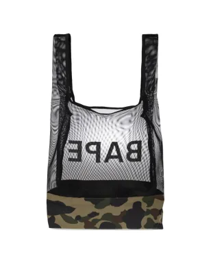 A BATHING APE® 1st カモフラージュ メッシュ トートバッグ - グリーン - サムネイル3