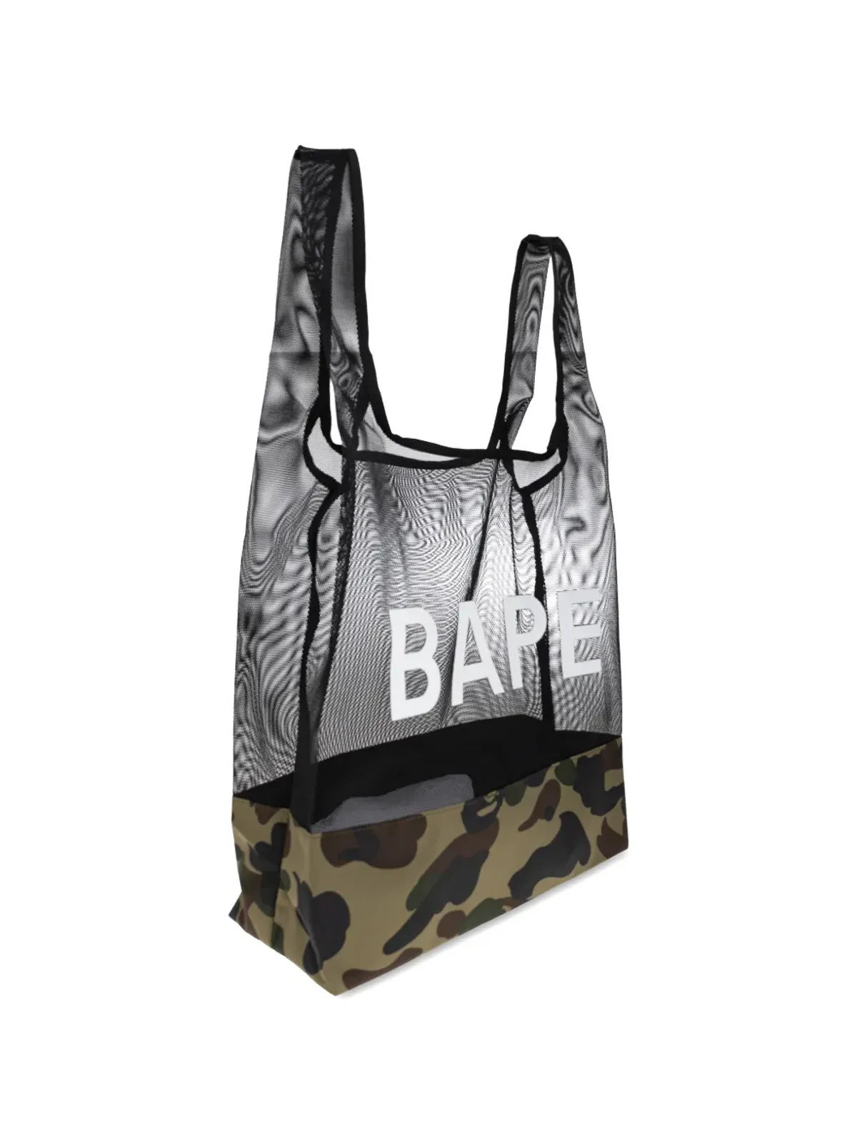A BATHING APE® 1st カモフラージュ メッシュ トートバッグ - グリーン - 画像4