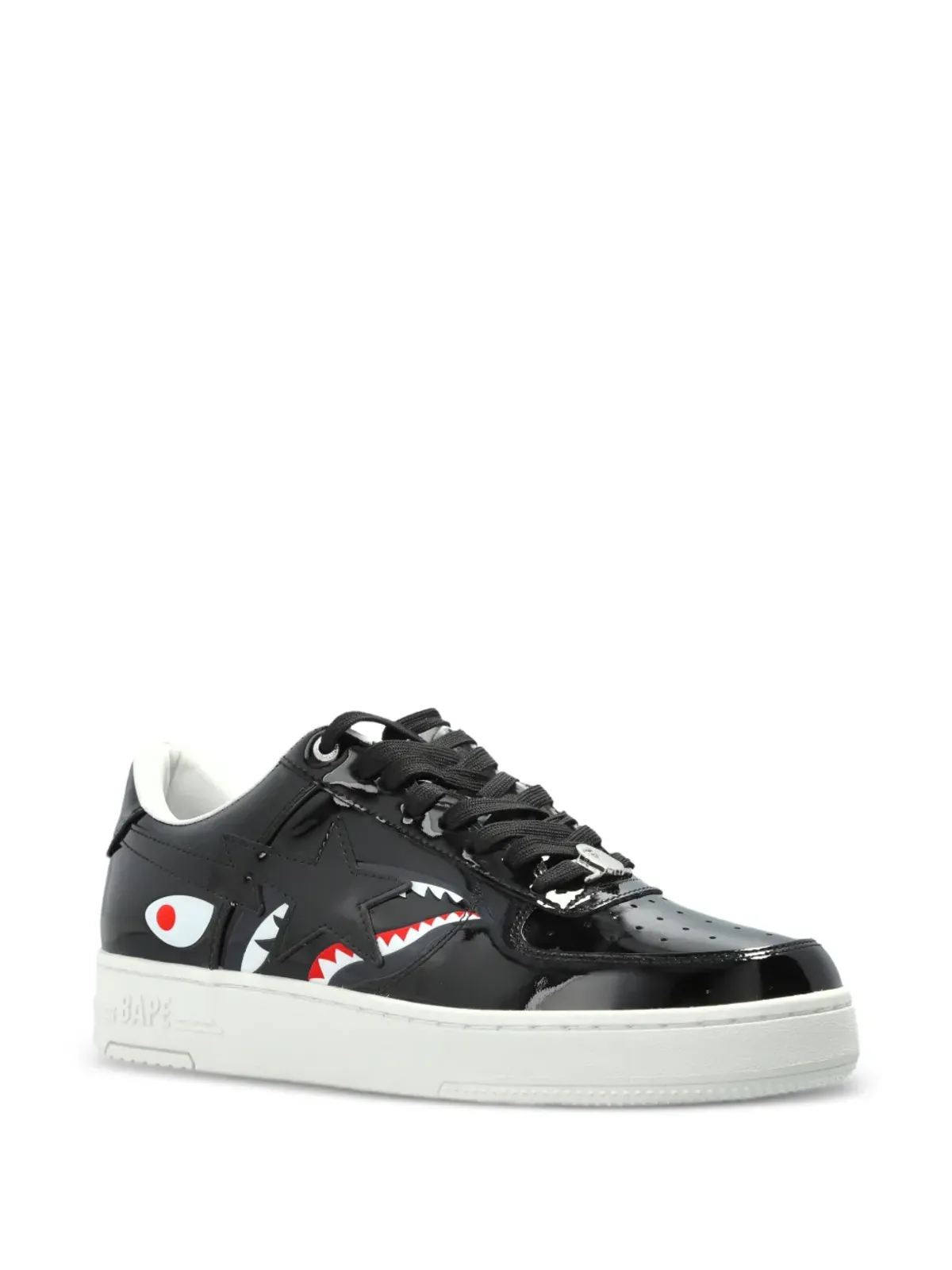 A BATHING APE® シャークスター レザー スニーカー - 画像2
