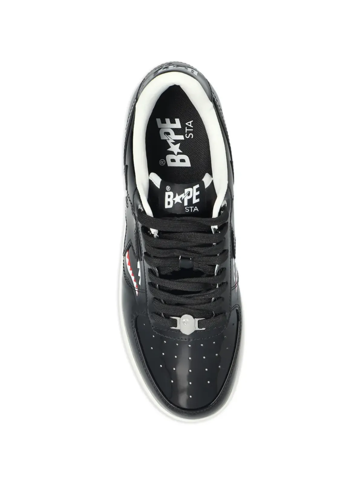 A BATHING APE® シャークスター レザー スニーカー - 画像3