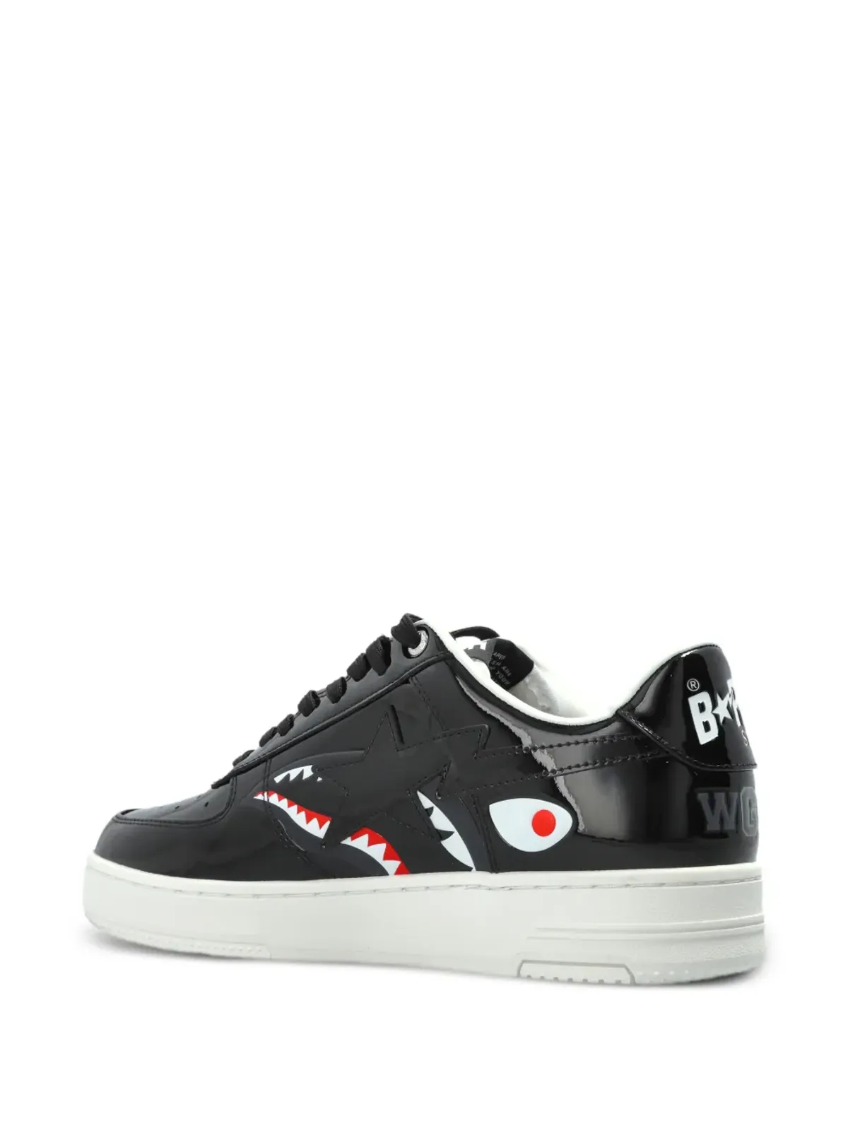 A BATHING APE® シャークスター レザー スニーカー - 画像4