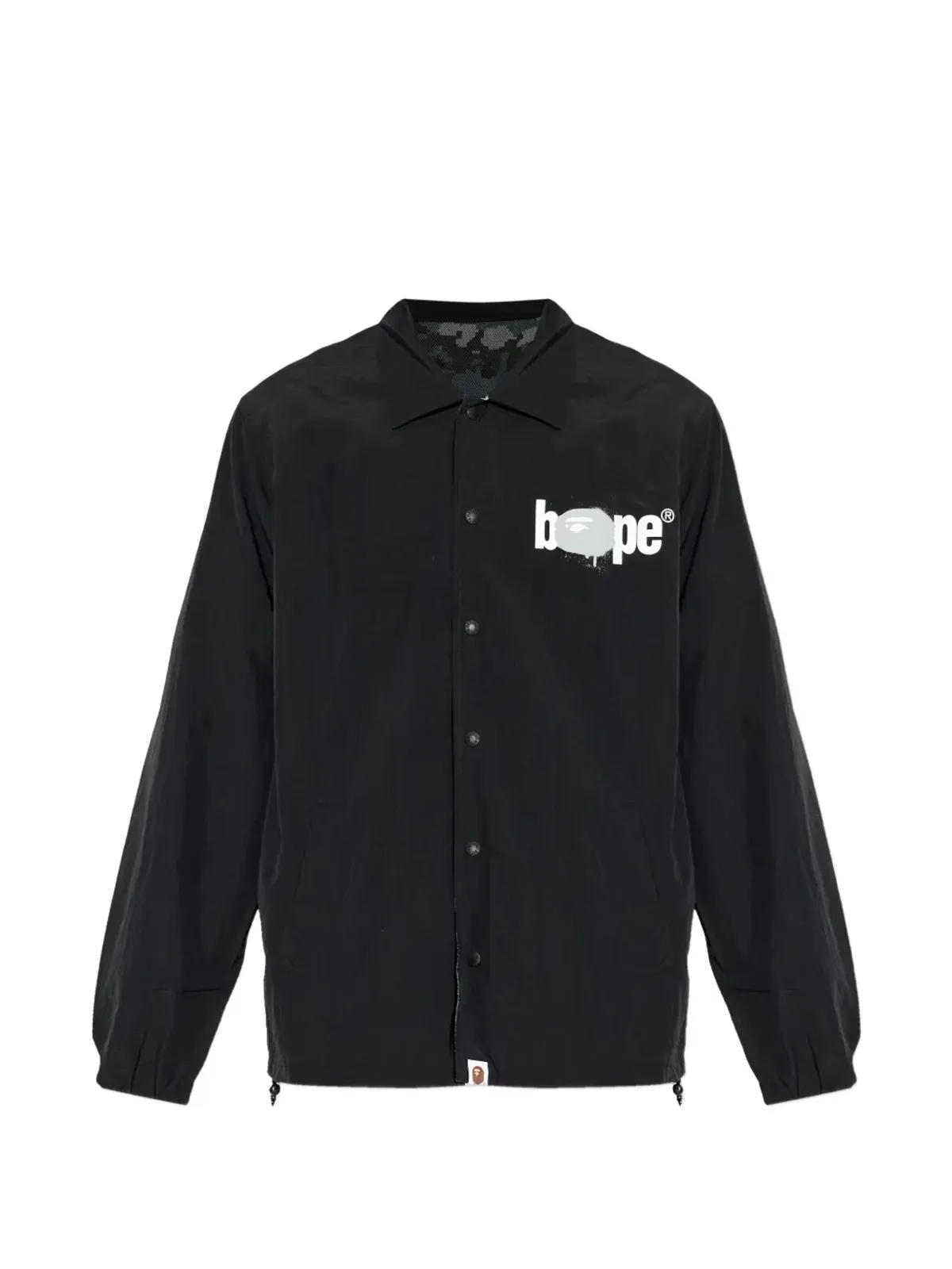A BATHING APE® カモフラージュ柄リバーシブルジャケット ブラック - 画像1