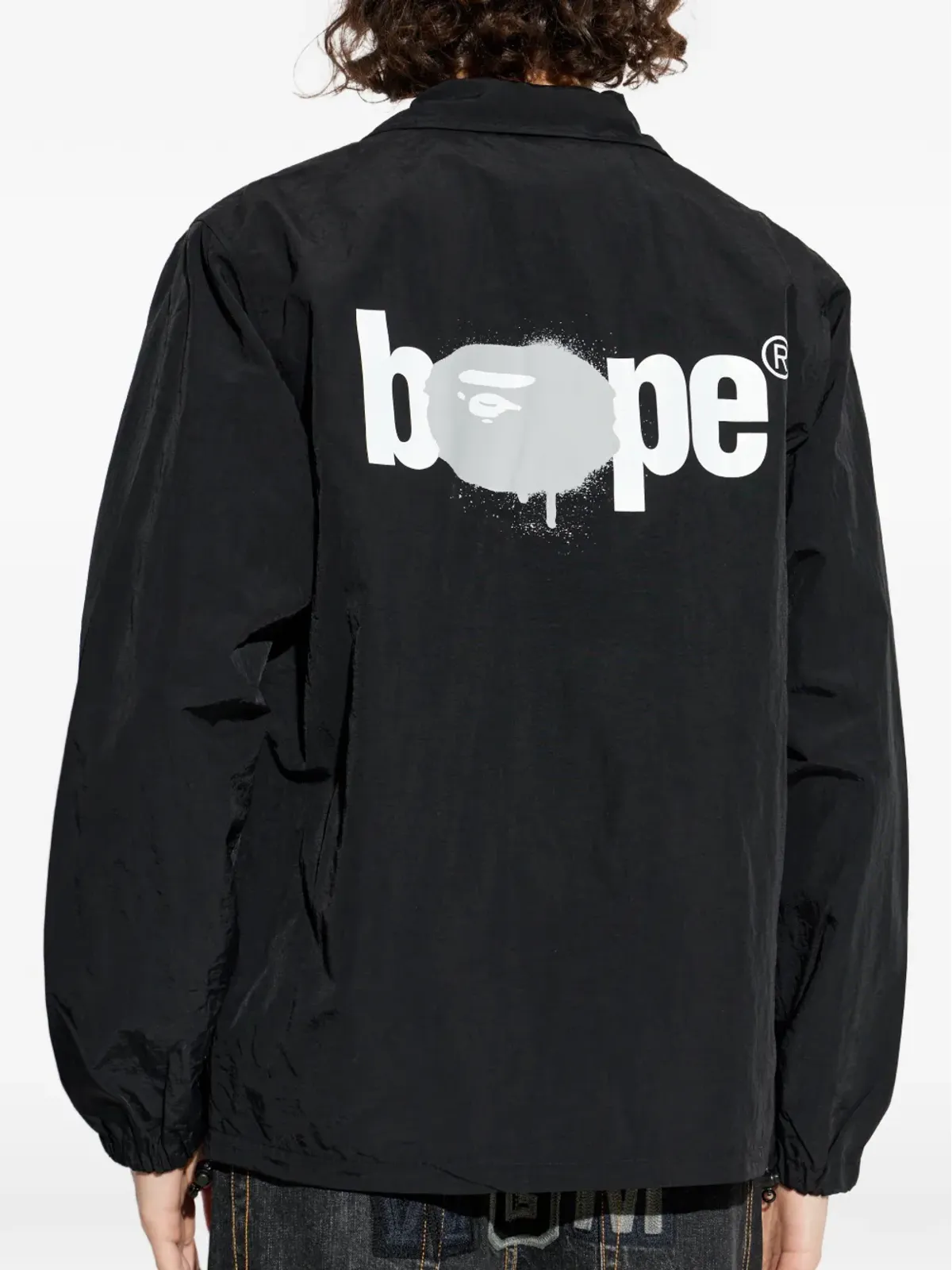 A BATHING APE® カモフラージュ柄リバーシブルジャケット ブラック - 画像5
