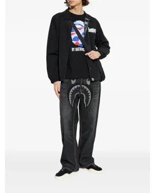 A BATHING APE® カモフラージュ柄リバーシブルジャケット ブラック - サムネイル2
