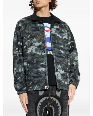 A BATHING APE® カモフラージュ柄リバーシブルジャケット ブラック - サムネイル3