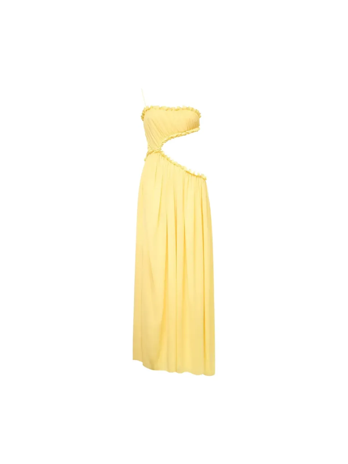 Stolen Stores Selene draped maxi dress - Yellow - 画像1