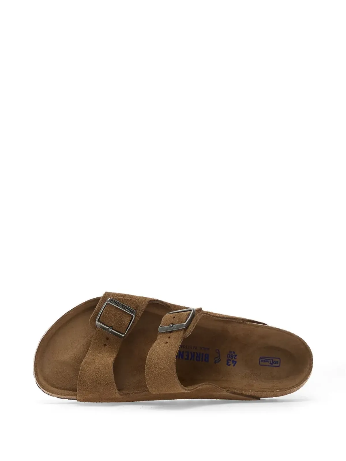 Birkenstock アリゾナ ソフトフットベッド レザーサンダル - 画像3