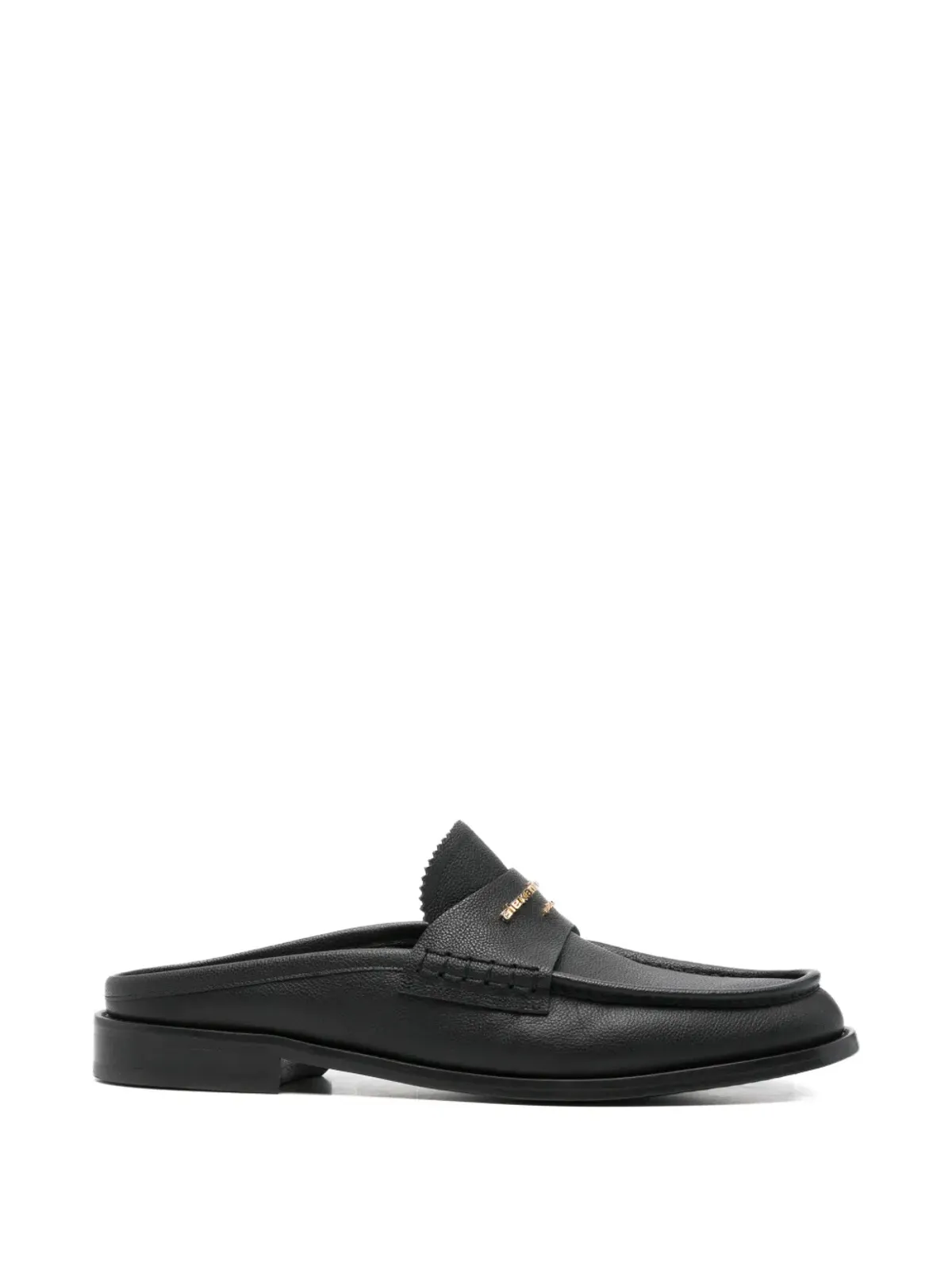 Pre-Owned Alexander Wang ロゴレタリングミュール - Black - 画像1