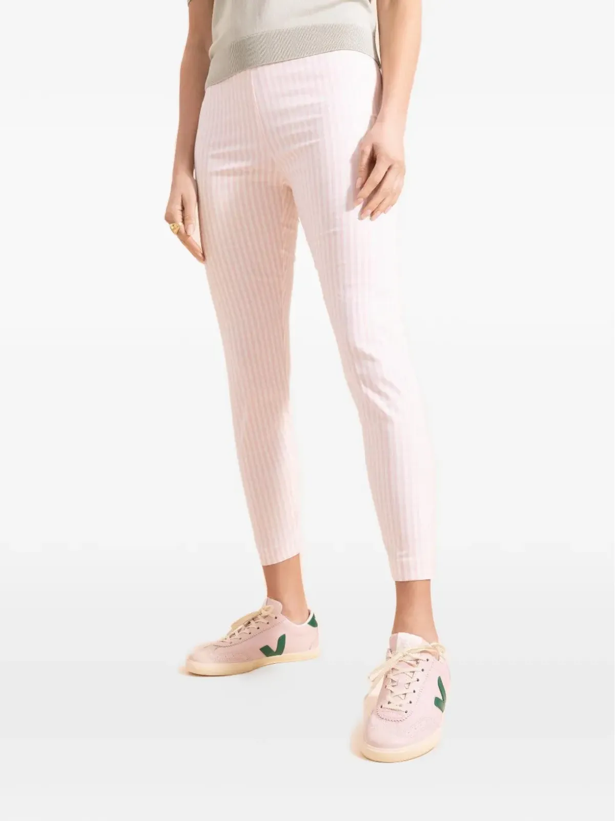 Avenue Montaigne コレットストライプレギンス ピンク - 画像4